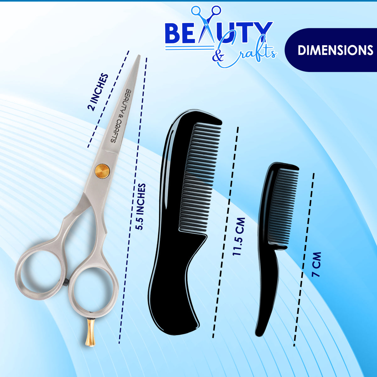B&C 5.5" Precision Japanese Beard Scissors