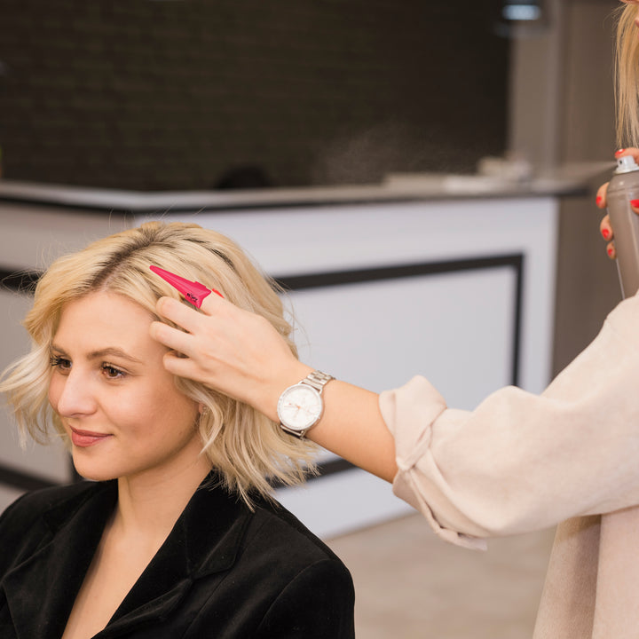 ProPart 2PC Stainless Steel Hair Sectioning Rings – Pink
